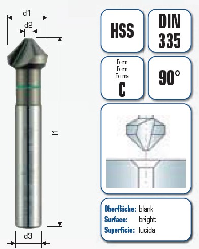 GSR-Profi Kegel- Und Entgratsenker – 5,3 Mm, HSS  Produktbild-Vorschau 3