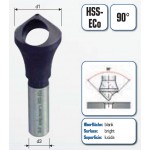 HSS-Cobalt Entgratsenker mit Querlochbohrung