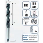 HSS Spiralbohrer mit Morsekegel MK1