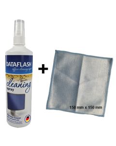 DATAFLASH DF1620 Reinigungsspray für Bildschirme PLUS 1 Mikrofasertuch