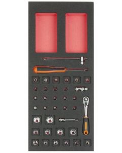 1/3 MODUL STECKSCHLÜSSEL & ZUBEHÖR 1/4", 37 TLG