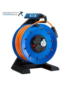 HEDI Vollkunststoff-Kabeltrommel Generation 7 Companion Plus Ø 290 mm Mit Neopren-Gummi-Leitung H07RN-F Für den ständigen Einsatz im Freien.