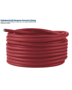 Kabelzuschnitt Neopren-Gummi-Leitung (H07RN-F) in rot 3G1,5