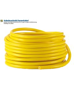 Kabelzuschnitt Extrem robustes Panzerkabel PLUS (H07BQ-F) in Farbe gelb 3G1,5