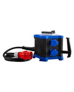 Mobiler Steckdosenverteiler m.STATION - Ausführung mit Stromzähler, H07RN-F 5G2,5, 16 A, 10 kW 