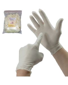 Latexhandschuhe, Reinigungshandschuhe - 10 Stk., Größe L