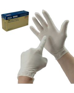 Latexhandschuhe, Reinigungshandschuhe - 100 Stk., Größe L